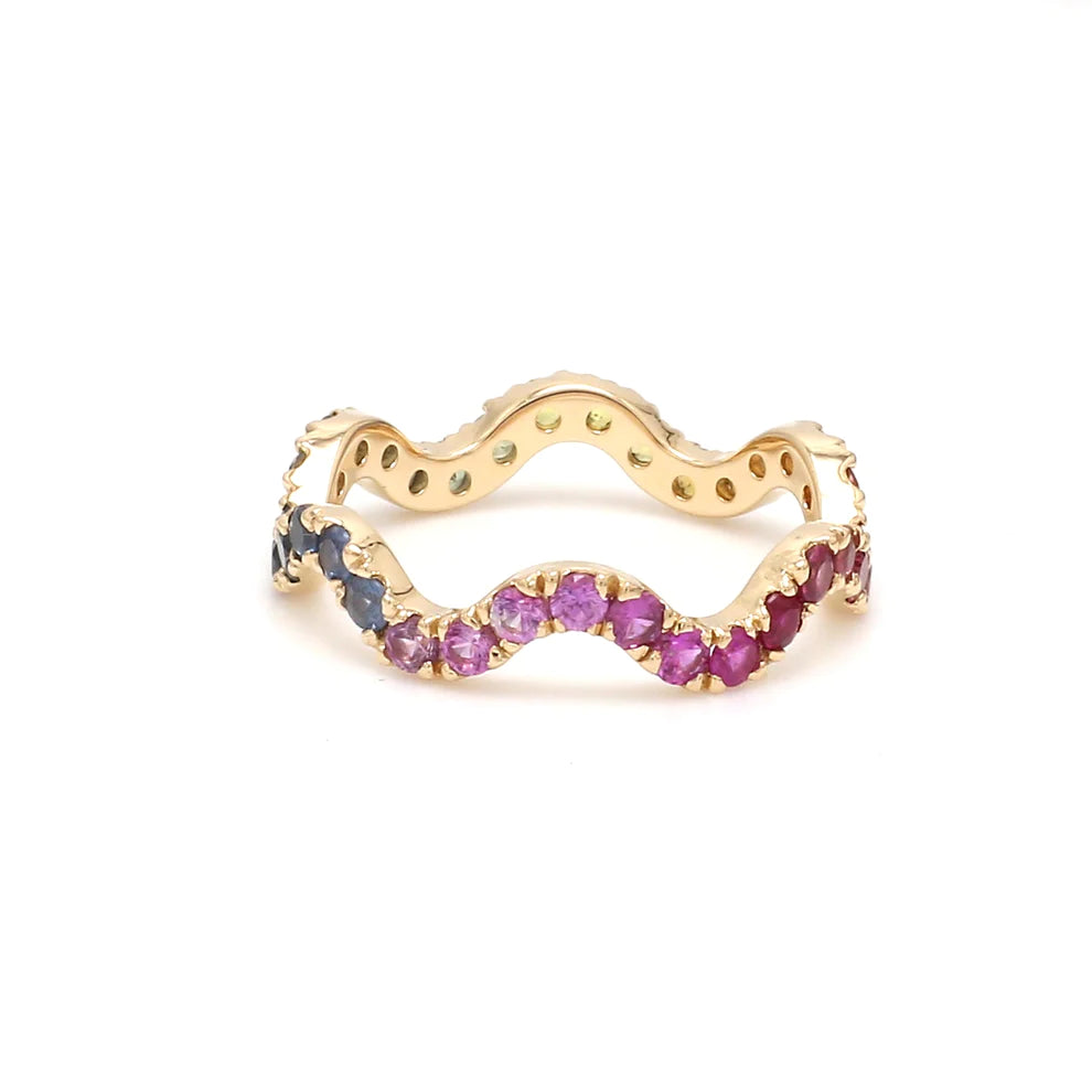 Rainbow Wave Ring