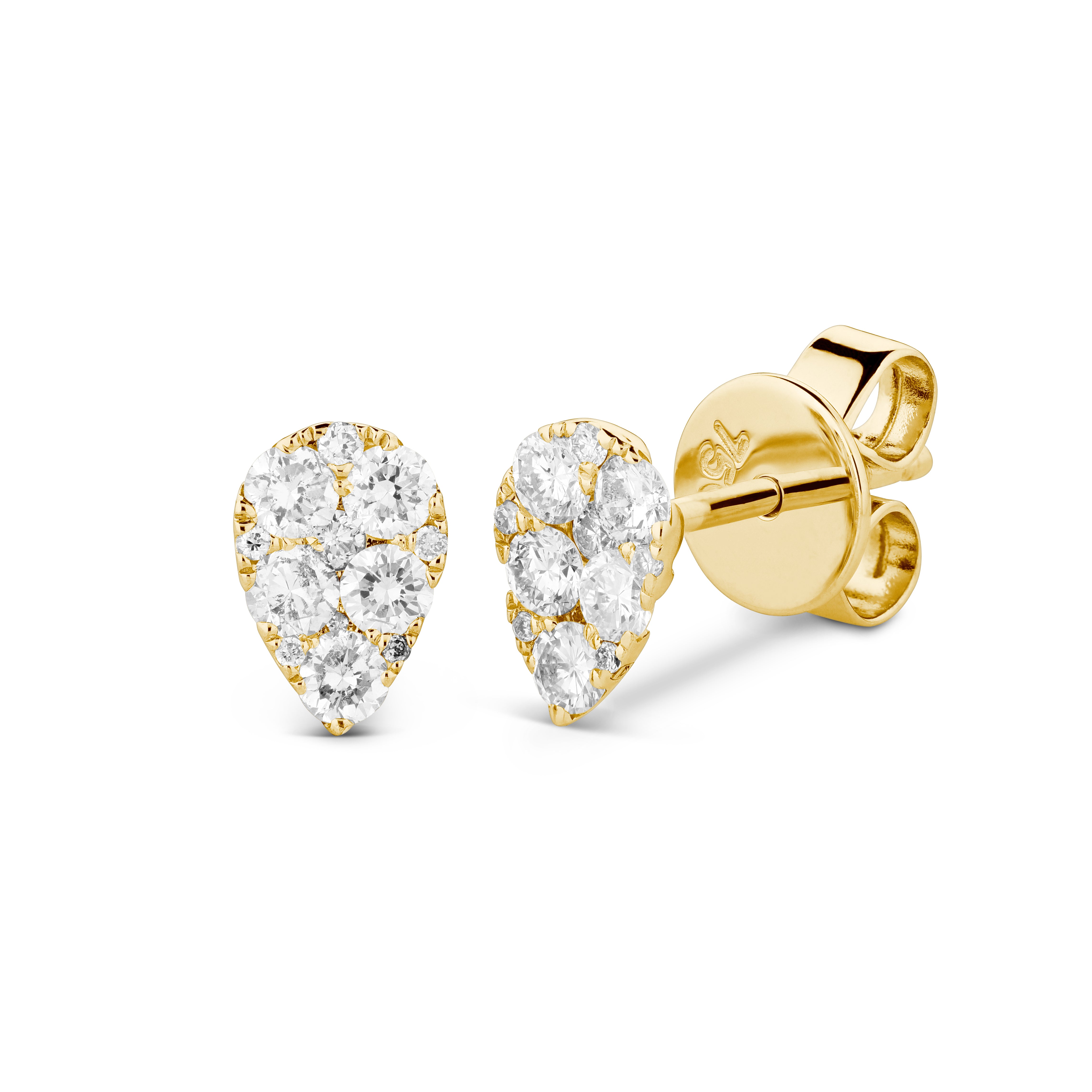 Pear Shape Diamond Earrings