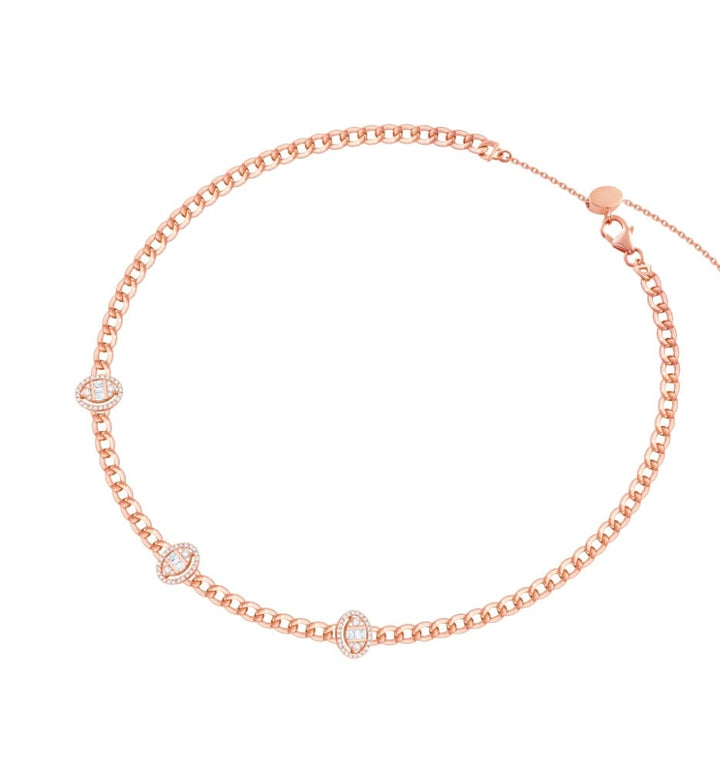 Three Oval Necklace