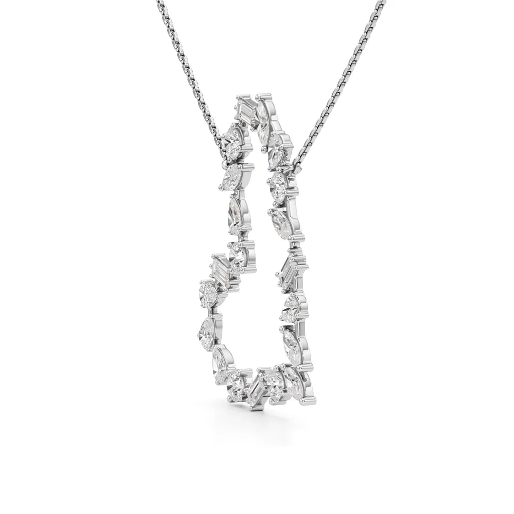 Multi Shape Open Heart Pendant
