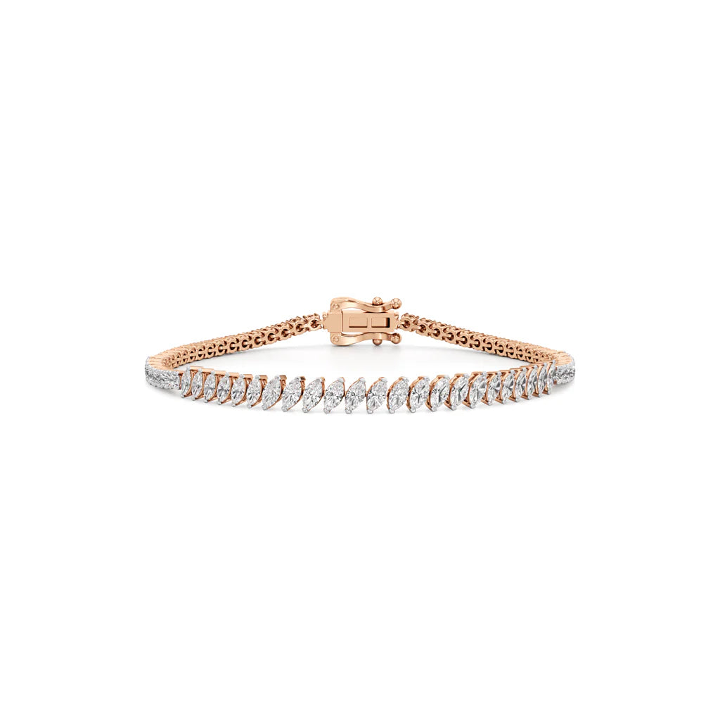 Marquise & Round Diamond Bracelet