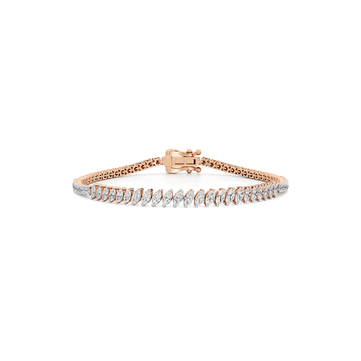 Marquise & Round Diamond Bracelet