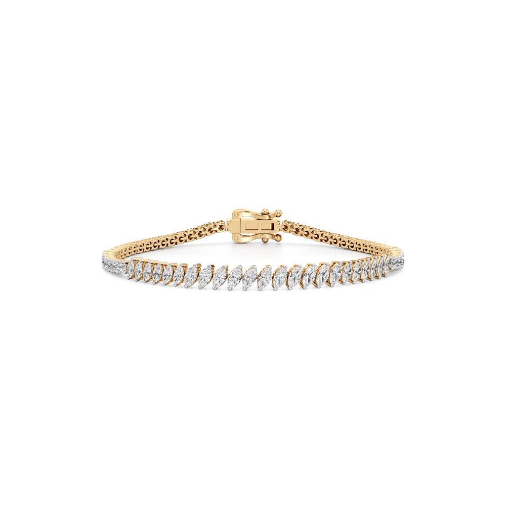Marquise & Round Diamond Bracelet