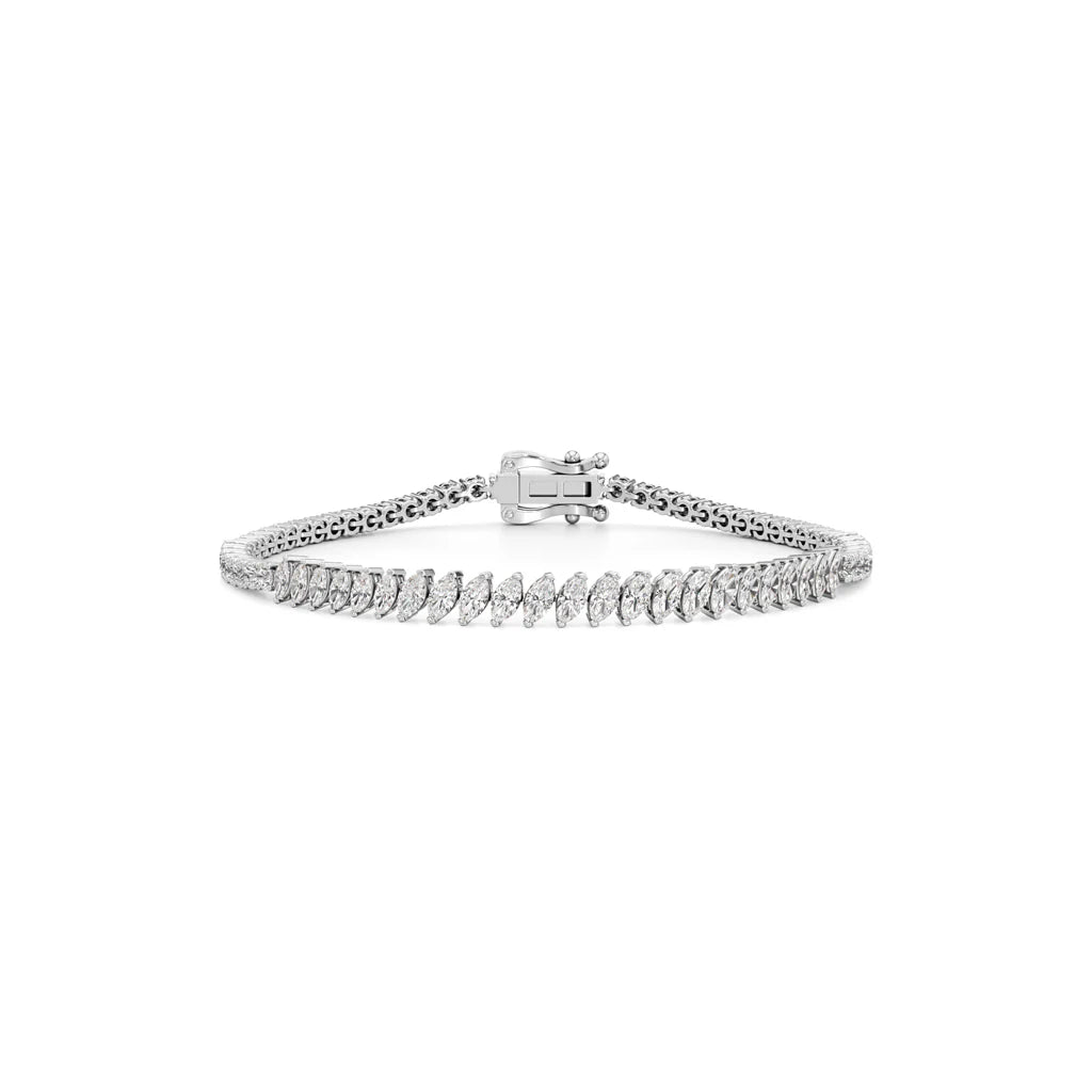 Marquise & Round Diamond Bracelet
