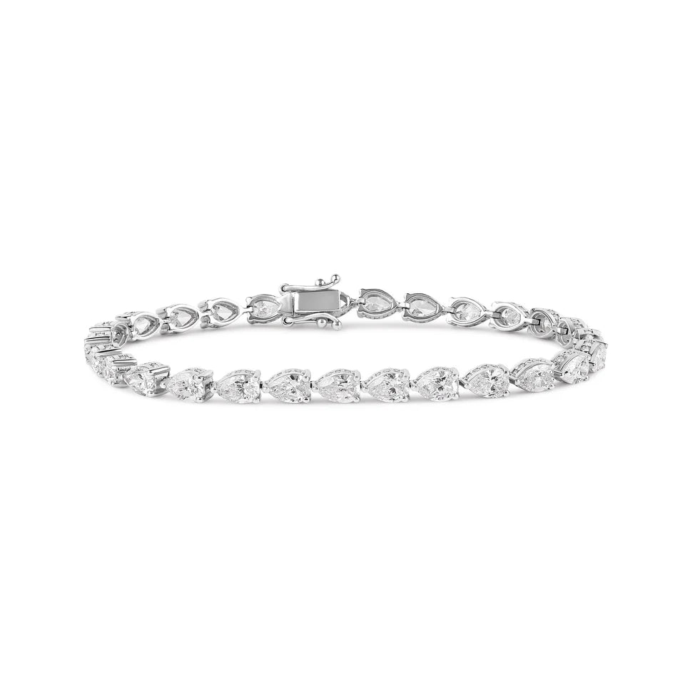 PEAR CUT DIAMOND TENNIS BRACELET