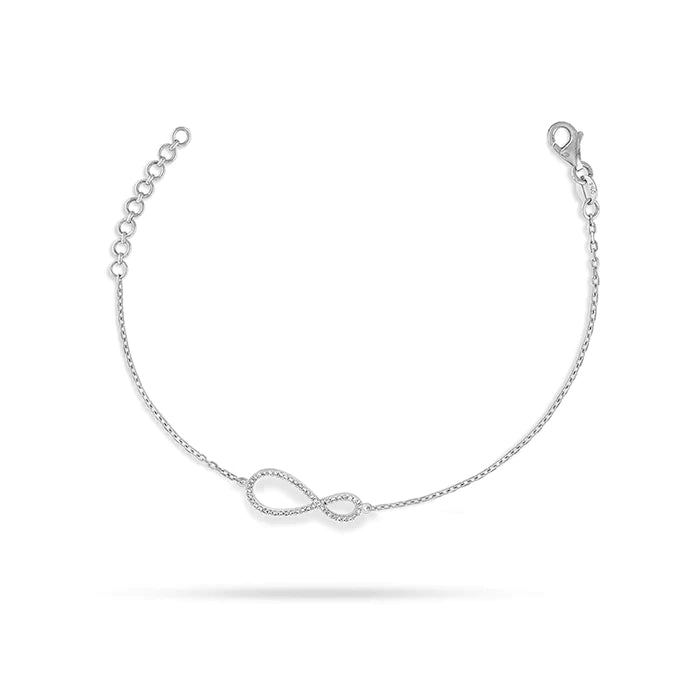 Infinity ronde diamanten armband