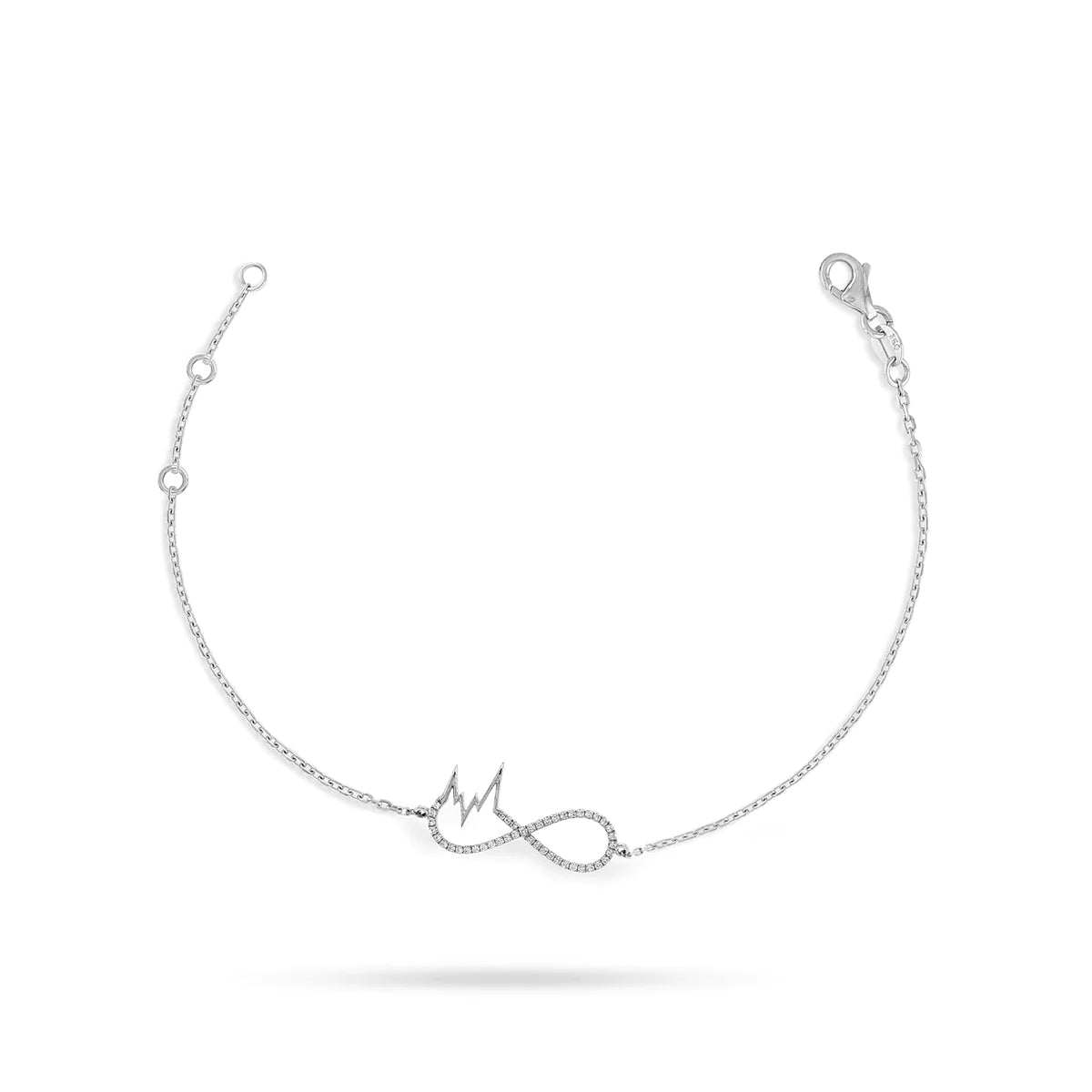 INFINITY HEARTBEAT ROUND DIAMOND BRACELET