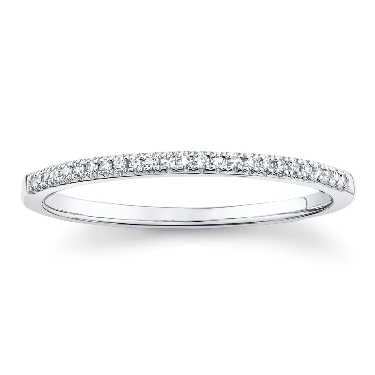 Delicate Pave Diamond Stacking Ring