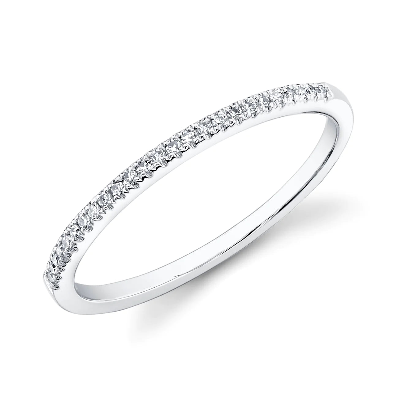 Delicate Pave Diamond Stacking Ring