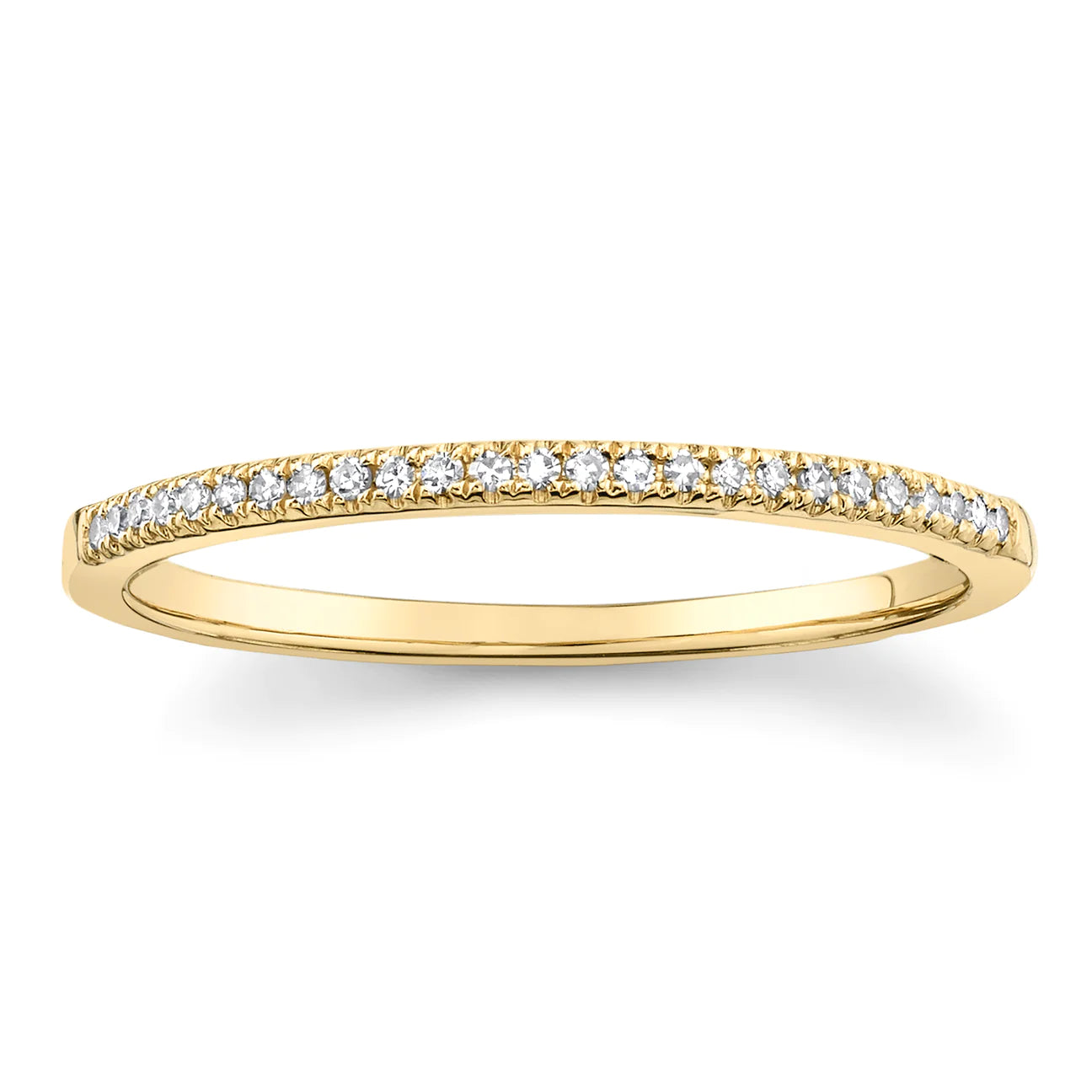 Delicate Pave diamanten stapelring