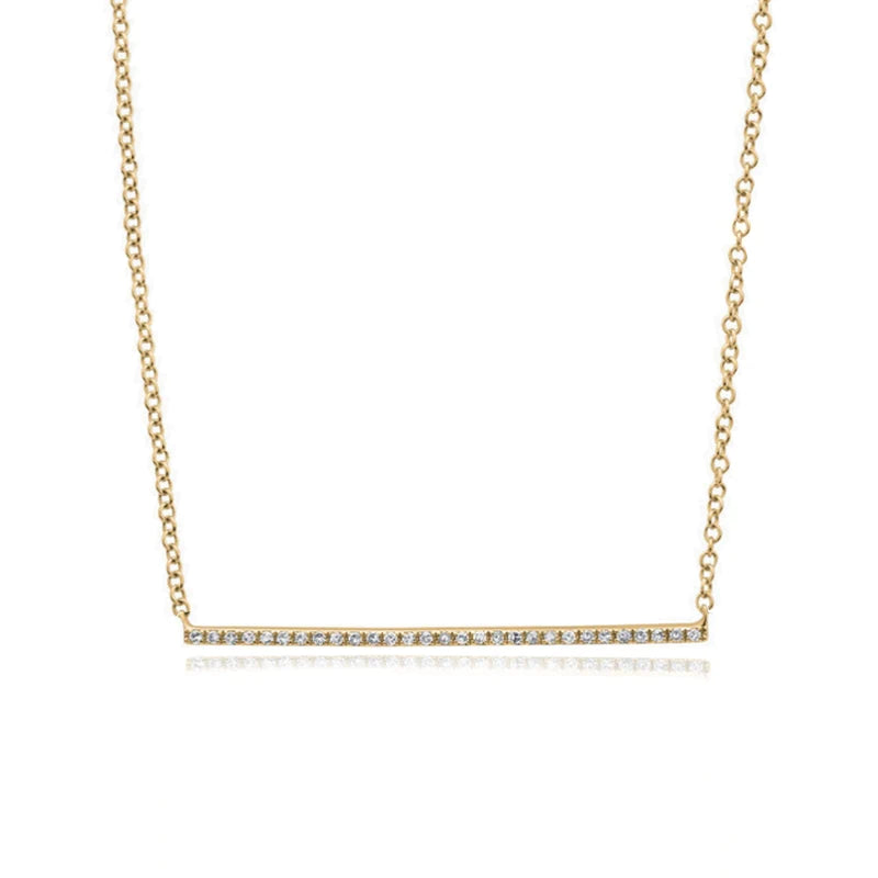 Diamond Bar Necklace