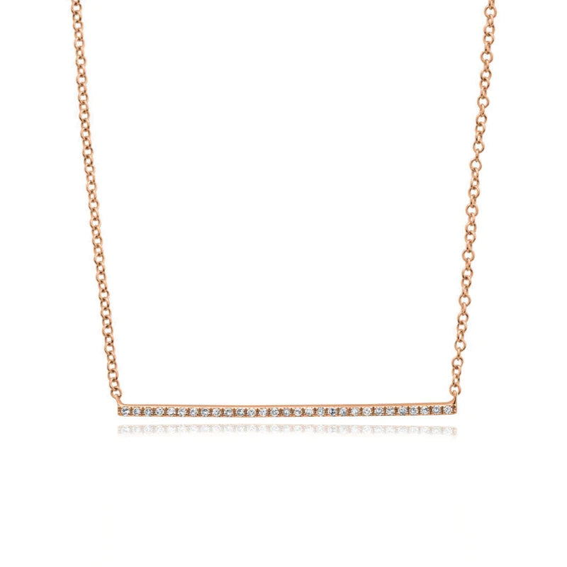 Diamond Bar Necklace