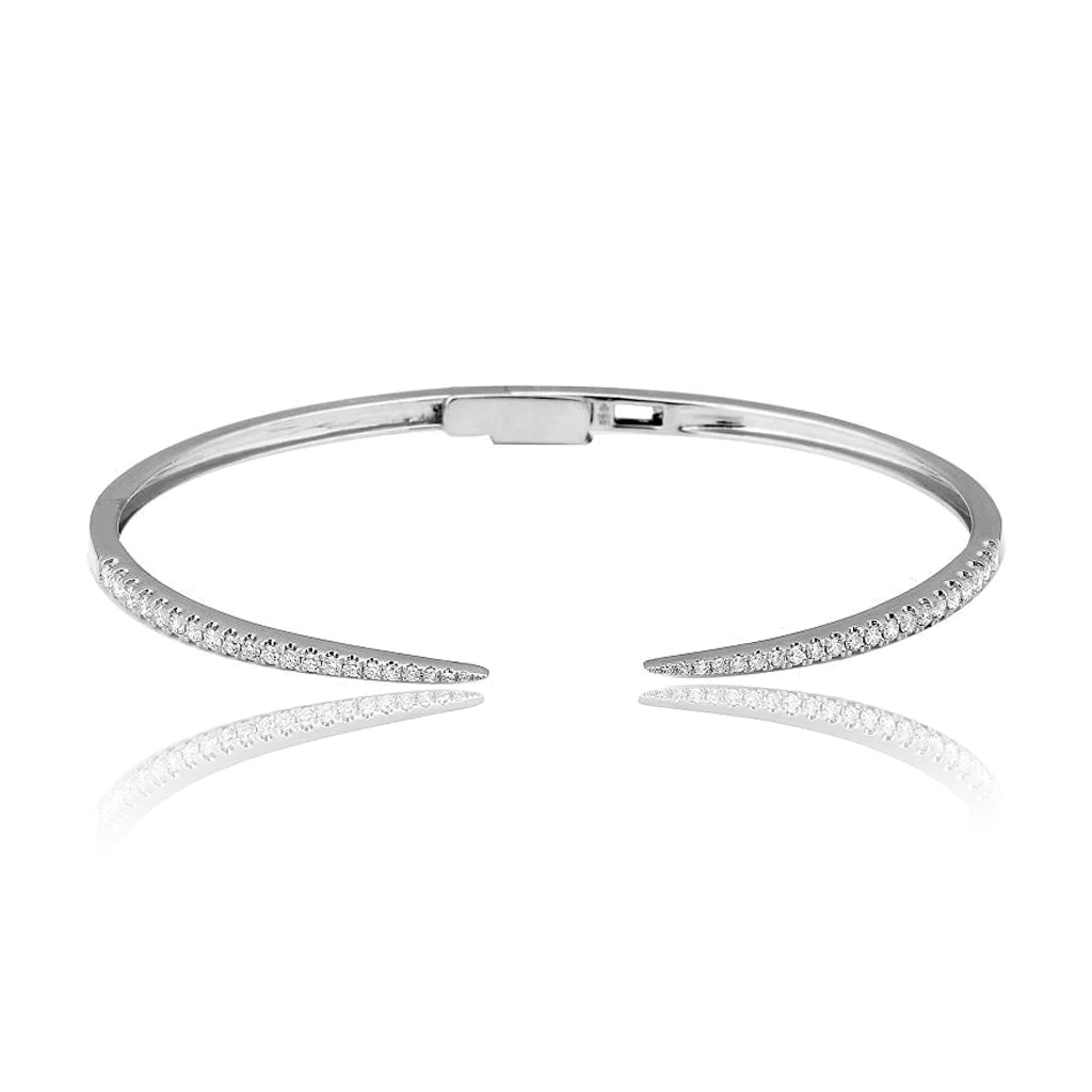 Dunne Pave Claw Bangle