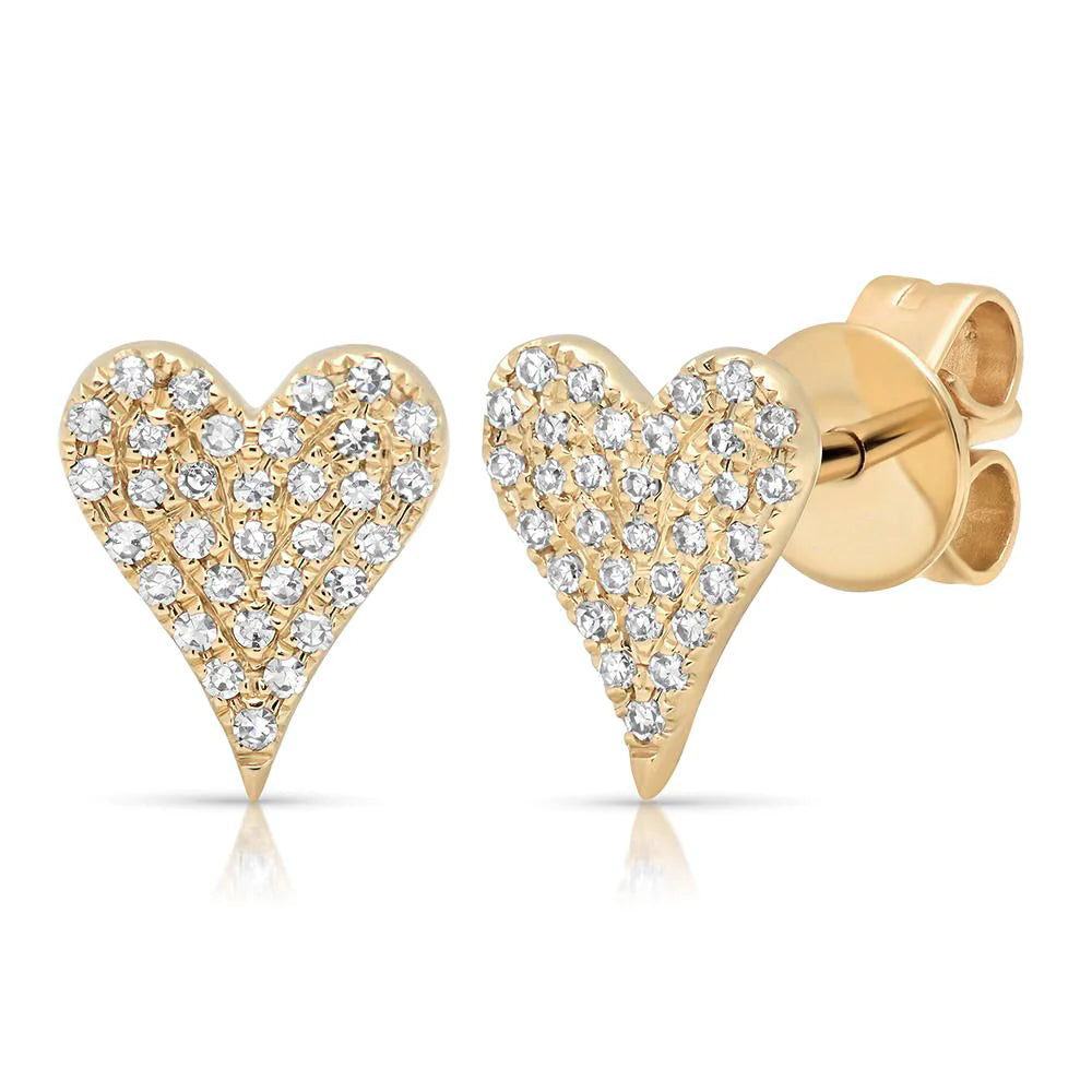 Heart Stud Earrings