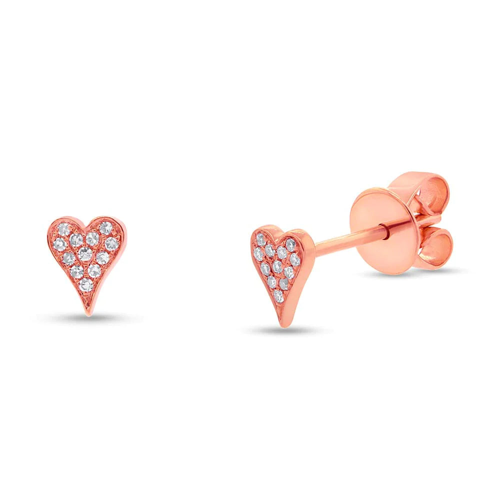 Mini Heart Stud Earrings