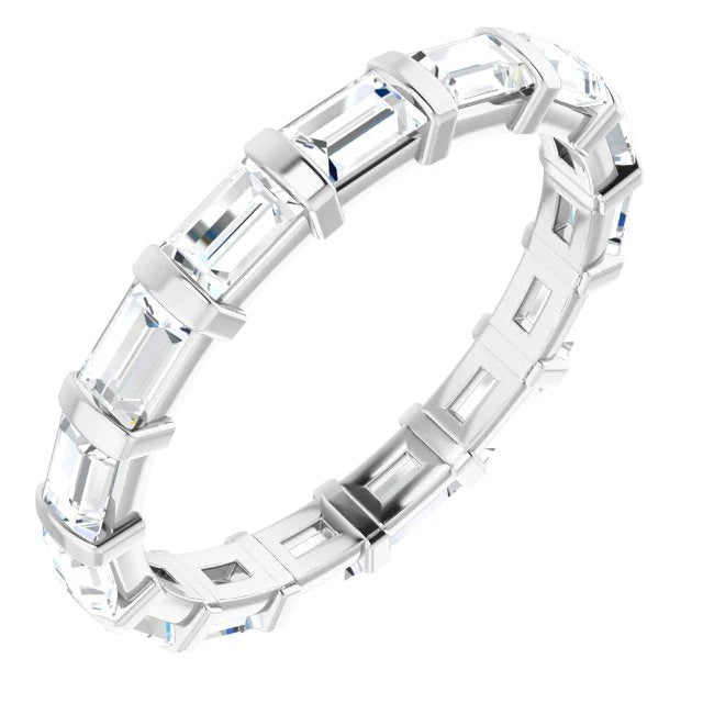 Baguettes Sideways Diamond Eternity Band