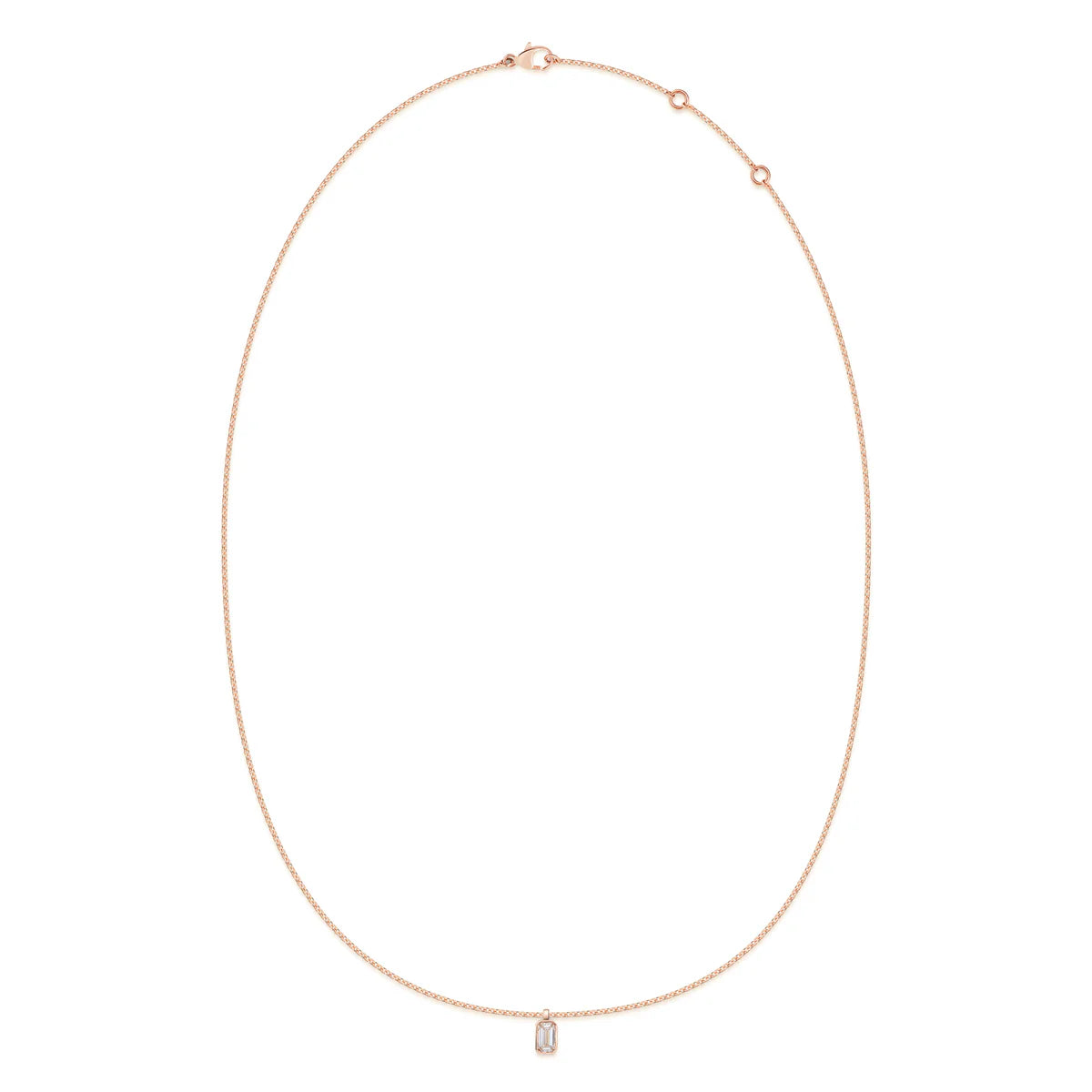 EMERALD BEZEL NECKLACE