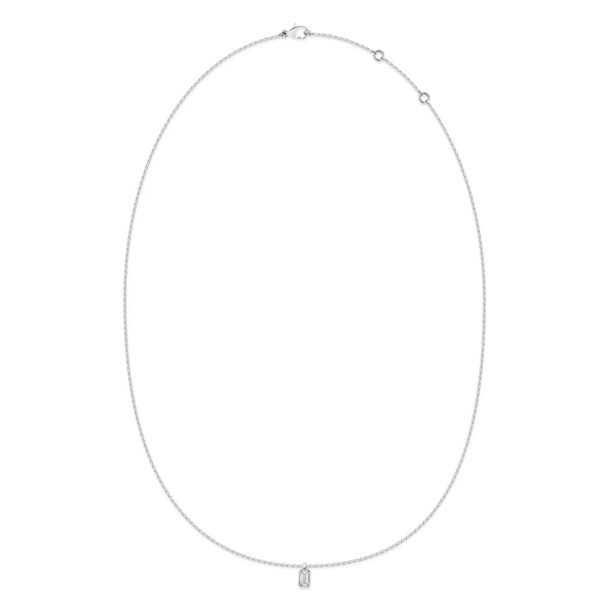 EMERALD BEZEL NECKLACE