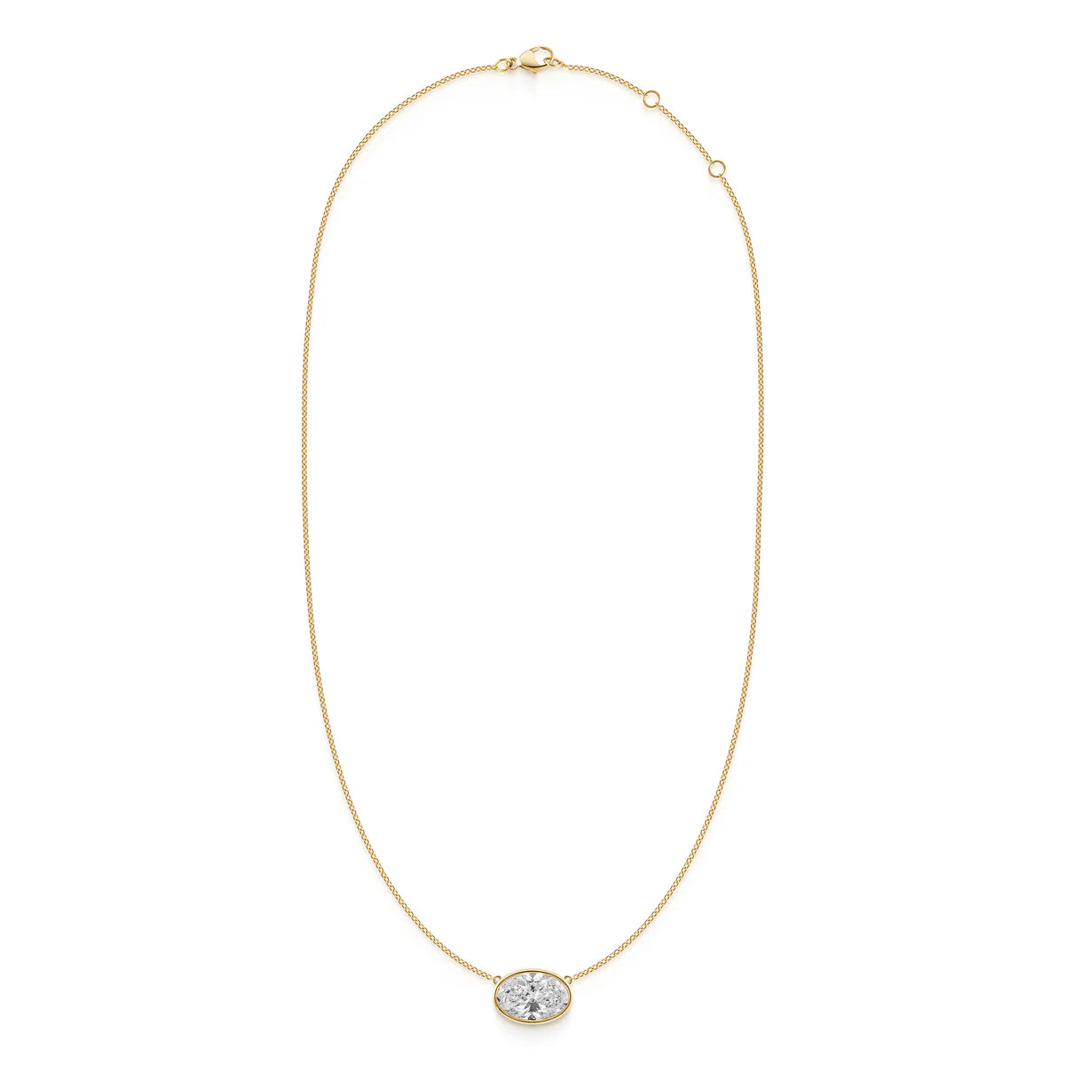 BEZEL OVAL NECKLACE