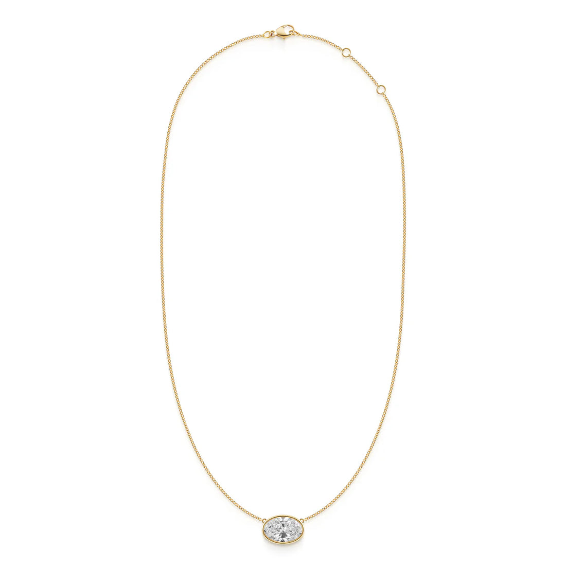 BEZEL OVAL NECKLACE