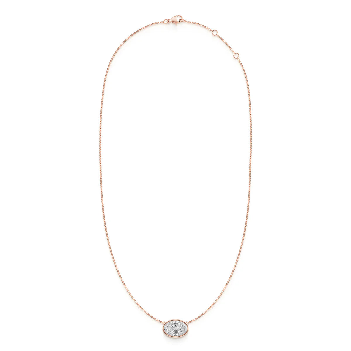 BEZEL OVAL NECKLACE