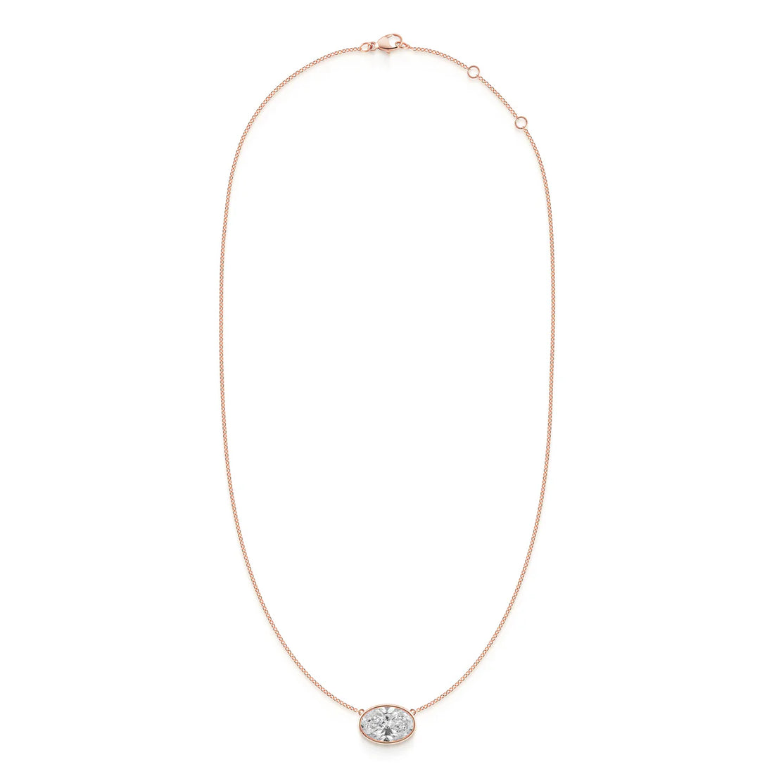 BEZEL OVAL NECKLACE