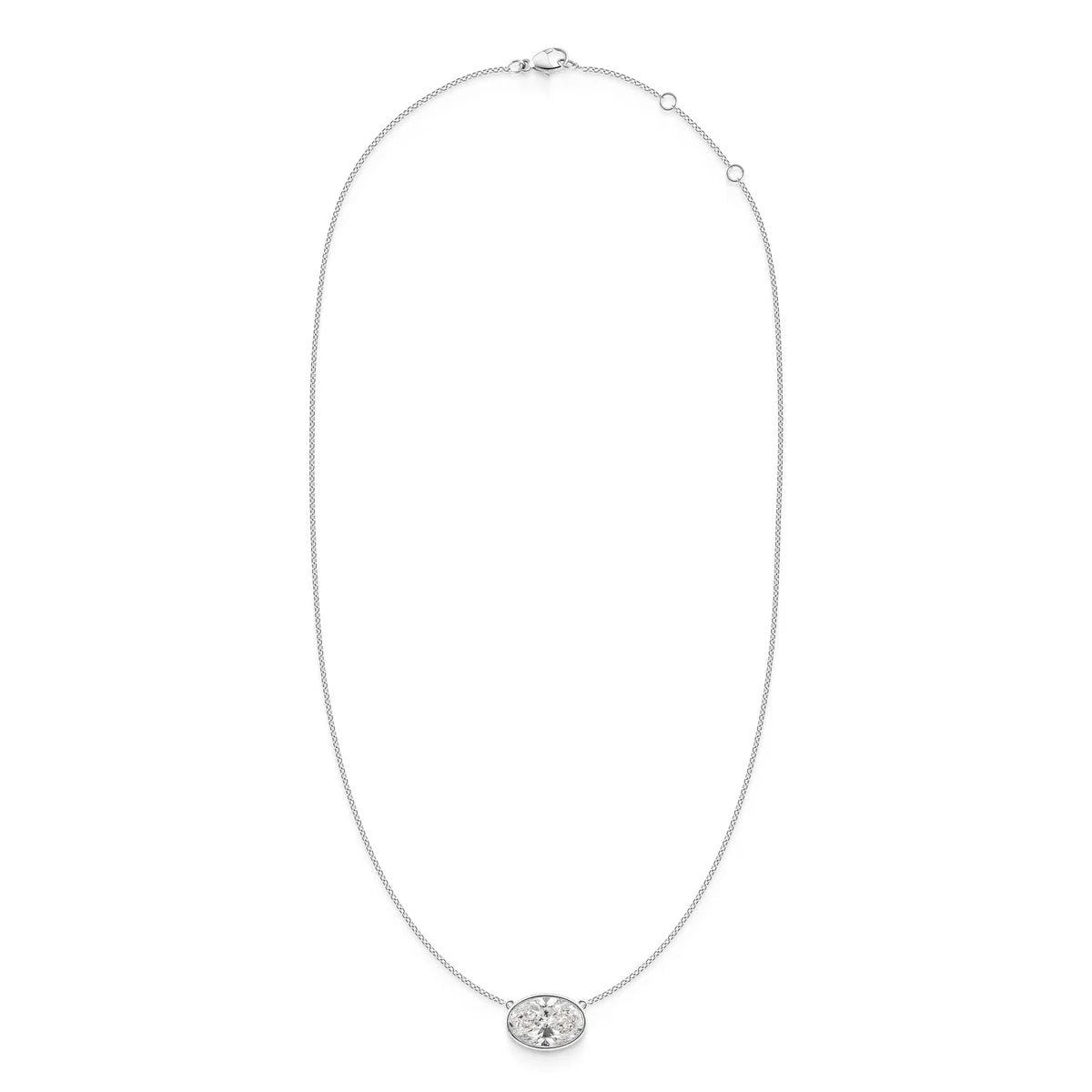 BEZEL OVAL NECKLACE