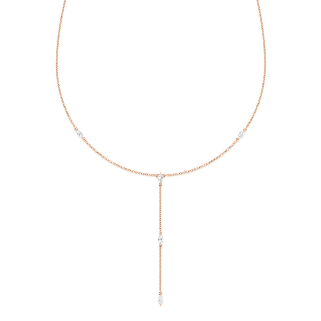 Marquise Cut Diamonds Necklace
