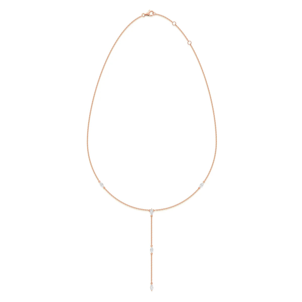 Marquise Cut Diamonds Necklace