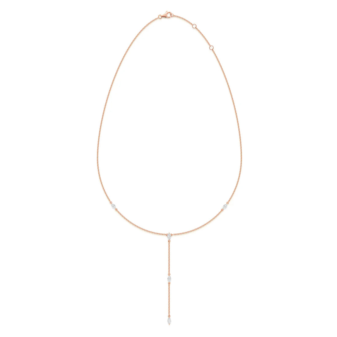 Marquise Cut Diamonds Necklace