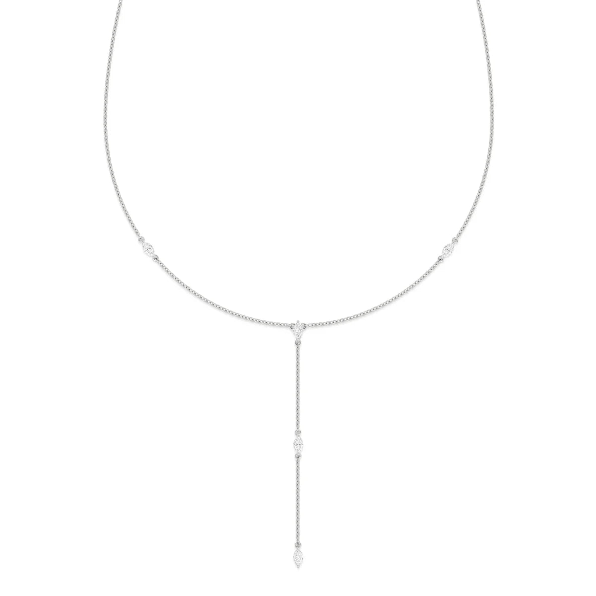 Marquise Cut Diamonds Necklace