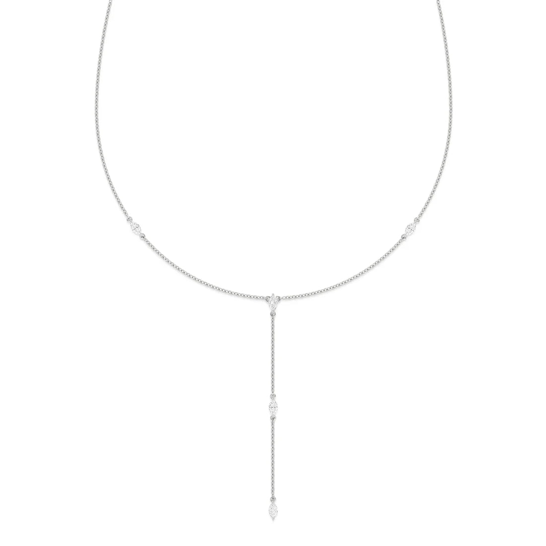 Marquise Cut Diamonds Necklace