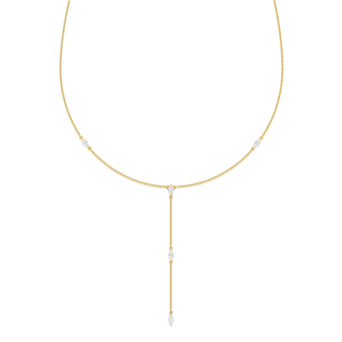Marquise Cut Diamonds Necklace