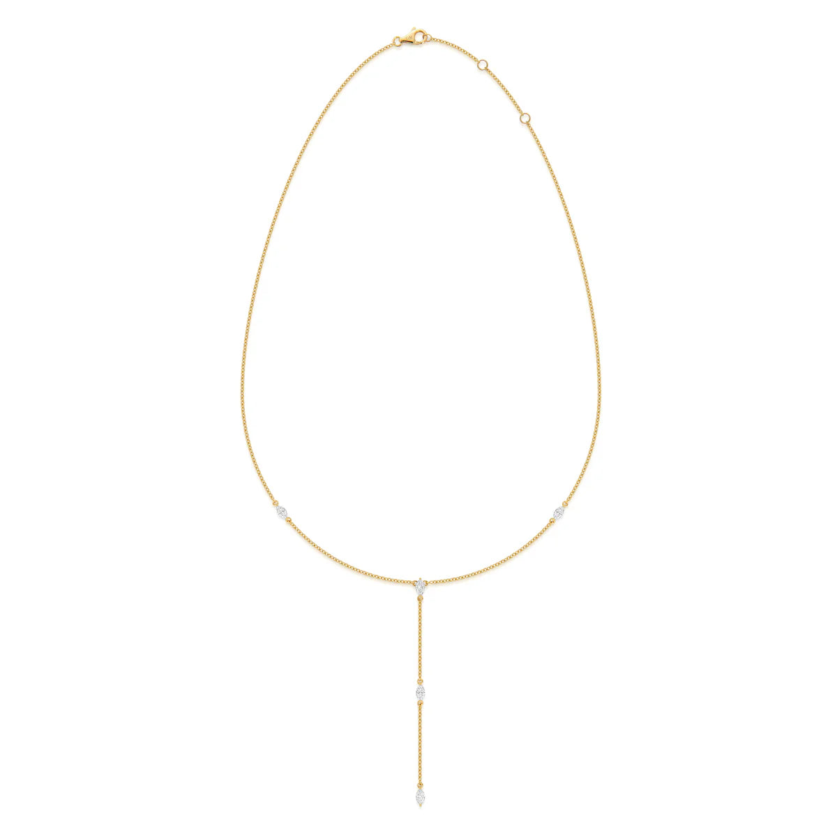 Marquise Cut Diamonds Necklace