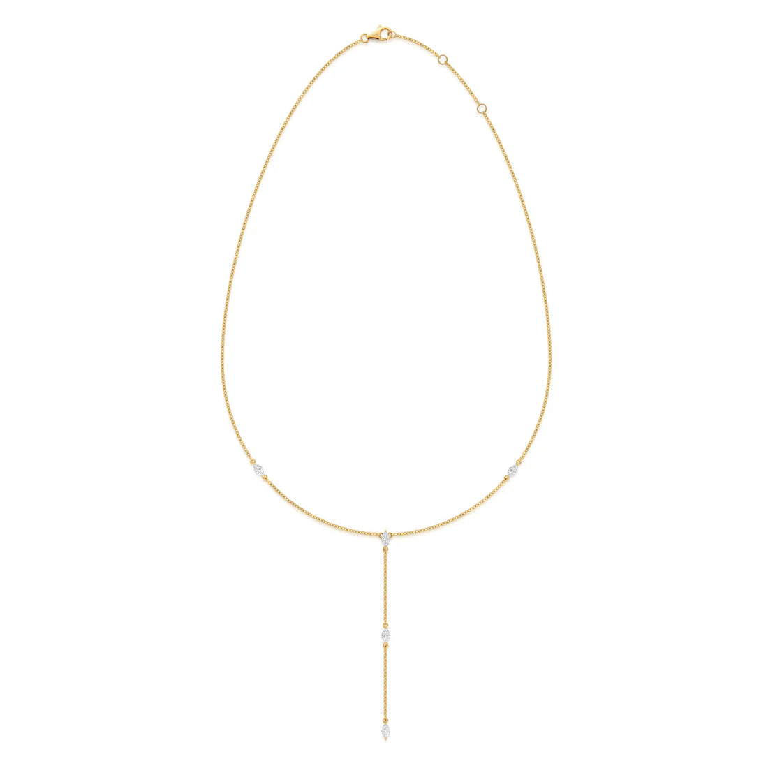Marquise Cut Diamonds Necklace