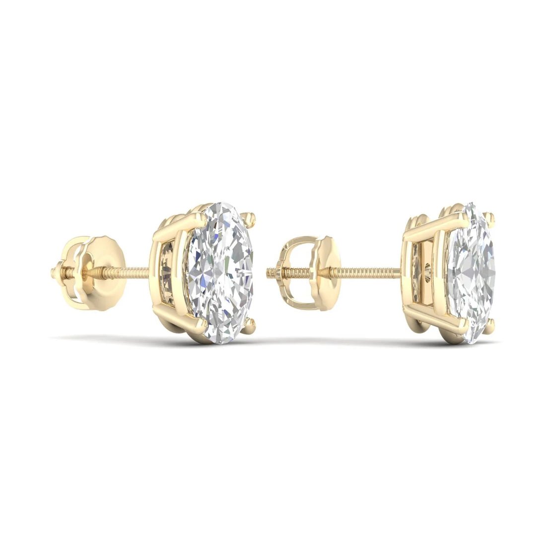 OVAL SOLITAIRE EAR STUD