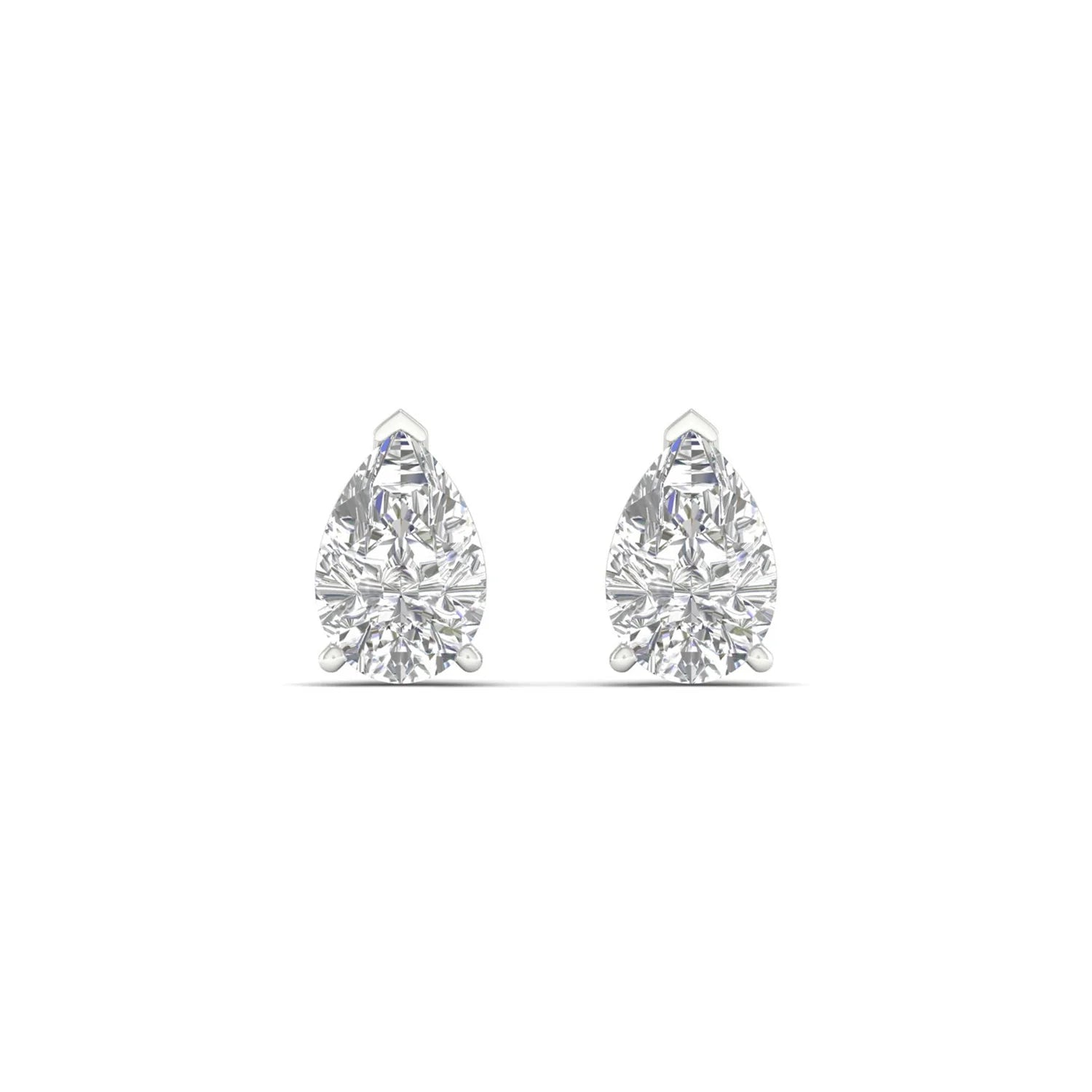 PEAR SOLITAIRE EAR STUD