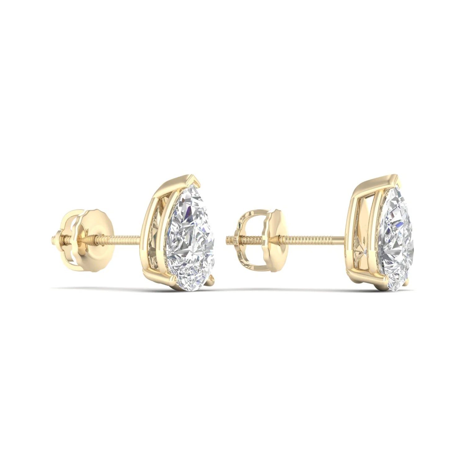 PEAR SOLITAIRE EAR STUD