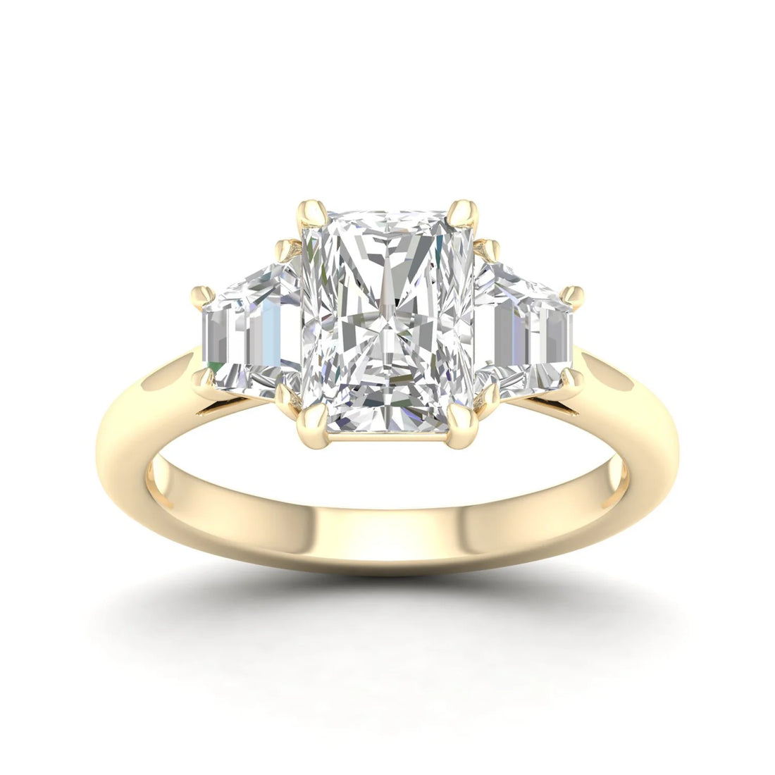 RADIANT THREE STONE RING