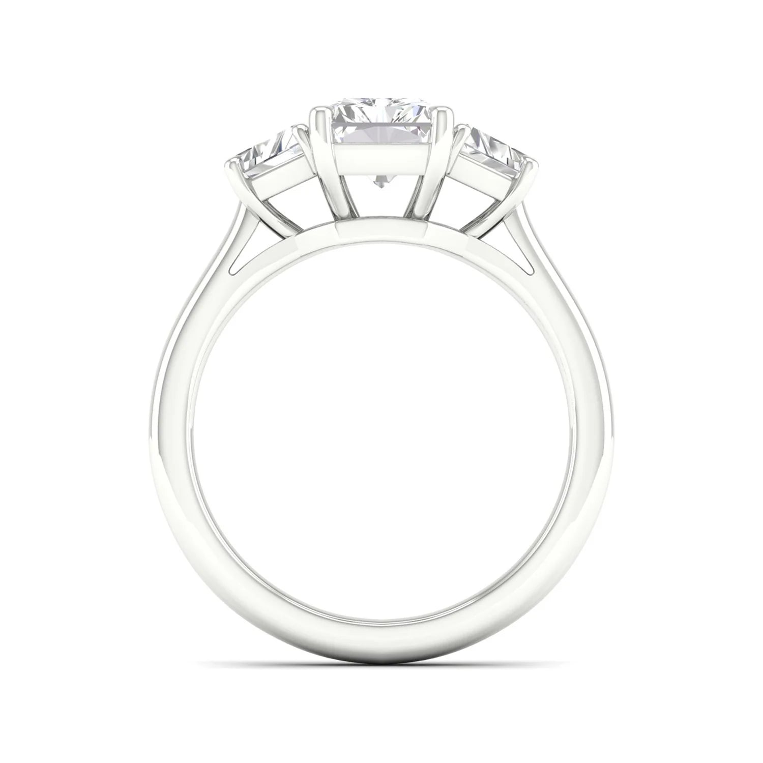 RADIANT THREE STONE RING