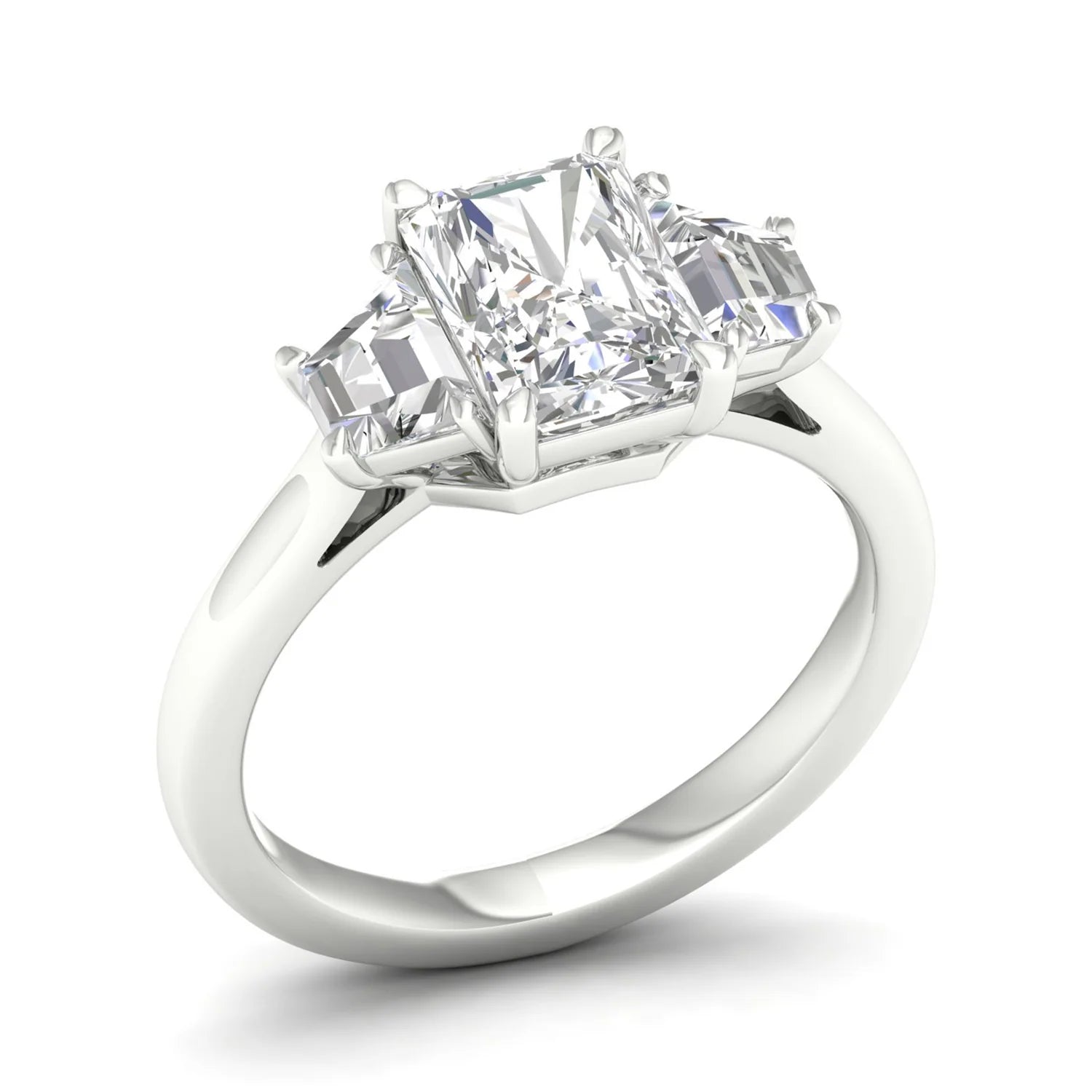 RADIANT THREE STONE RING