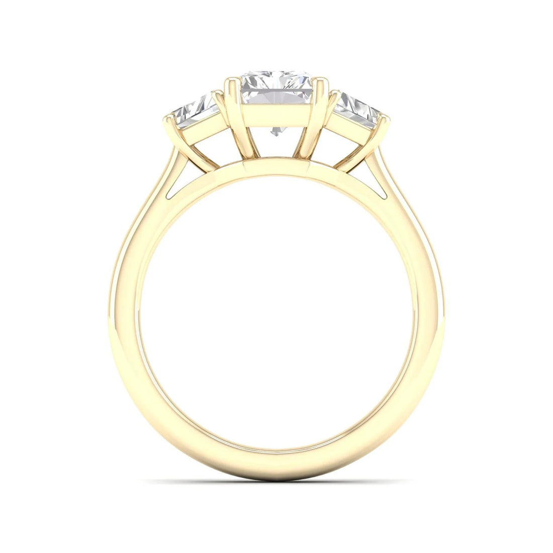 RADIANT THREE STONE RING