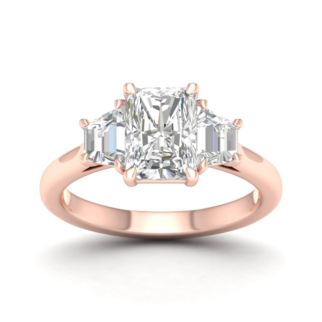 RADIANT THREE STONE RING
