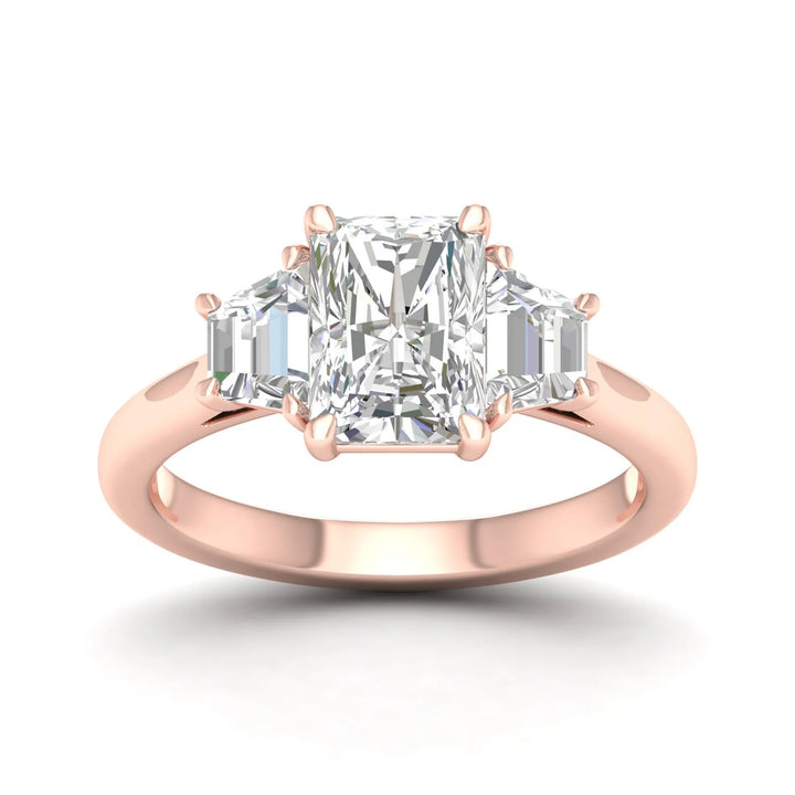 RADIANT THREE STONE RING