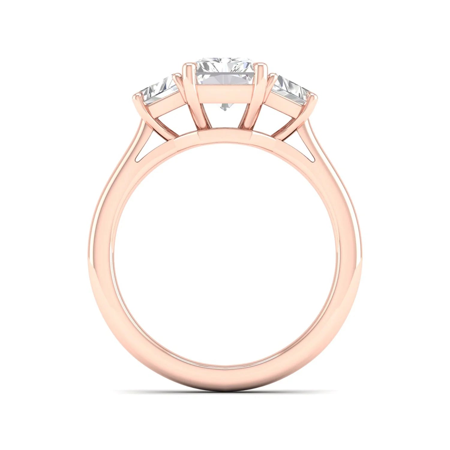 RADIANT THREE STONE RING