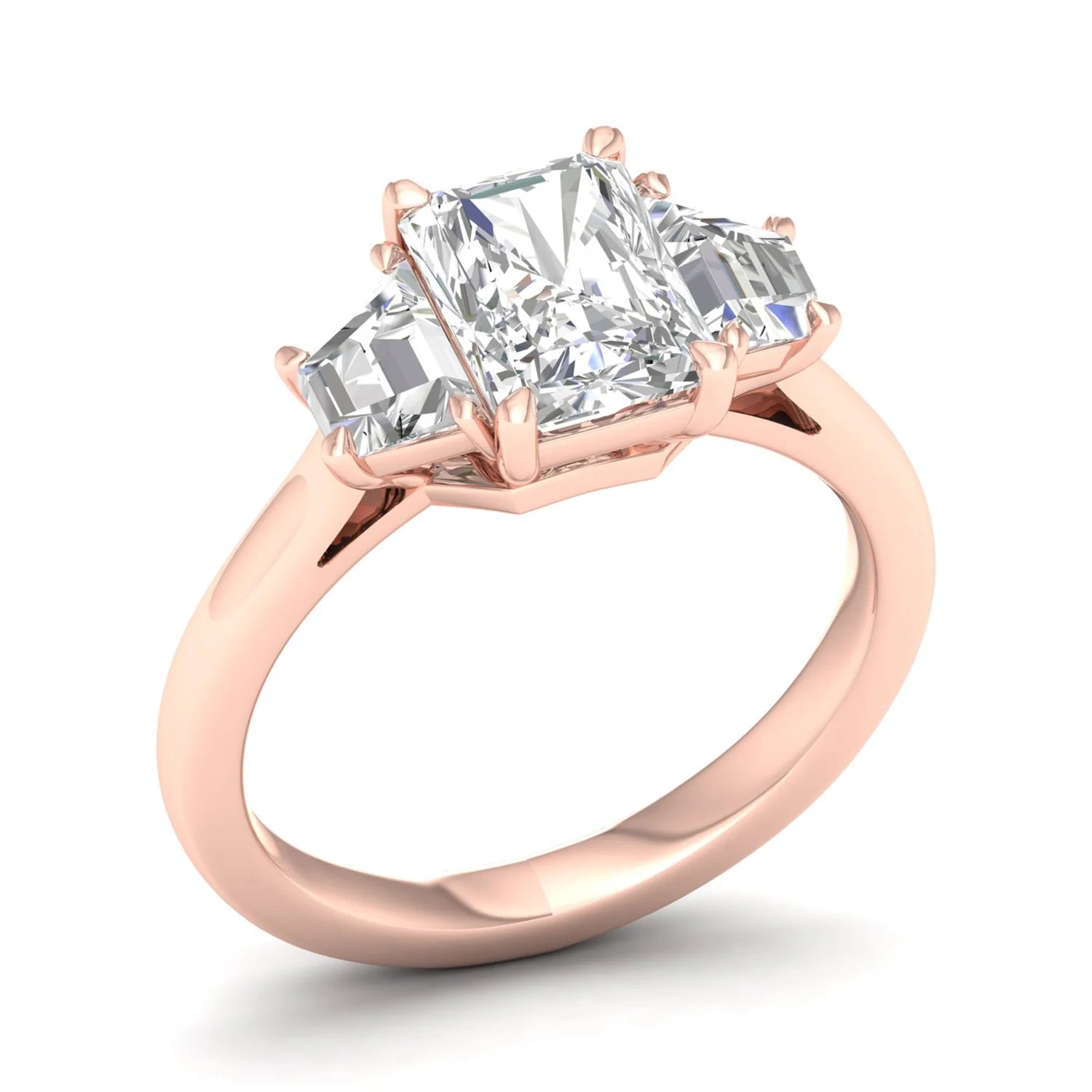 RADIANT THREE STONE RING