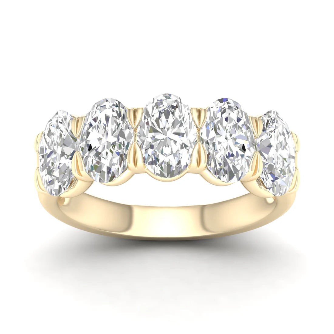 OVAL FIVE STONE ANNIVERSARY BAND