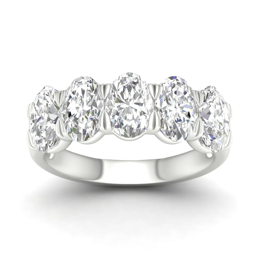 OVAL FIVE STONE ANNIVERSARY BAND