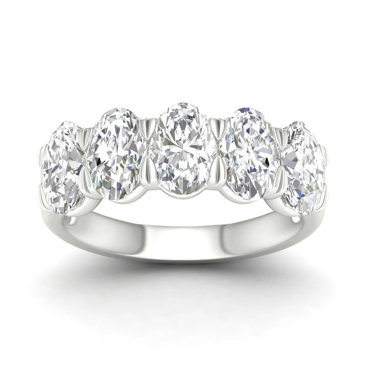 OVAL FIVE STONE ANNIVERSARY BAND