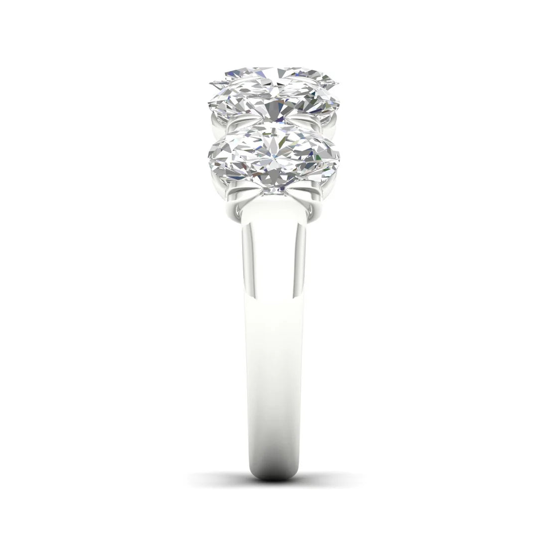 OVAL FIVE STONE ANNIVERSARY BAND